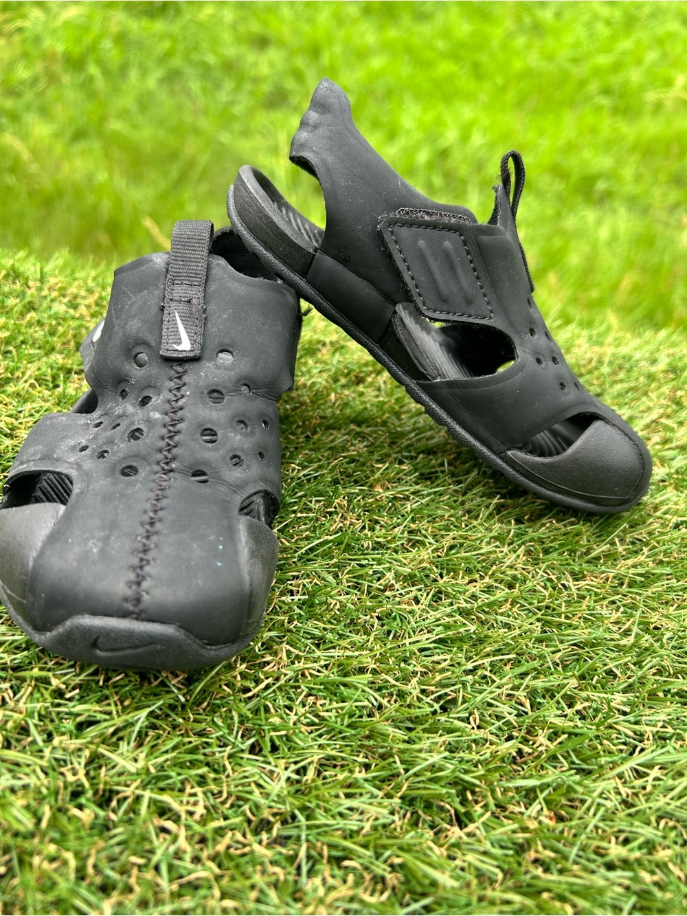 Nike Sunray Protect Black Unisex Kids Sandal US 8c
